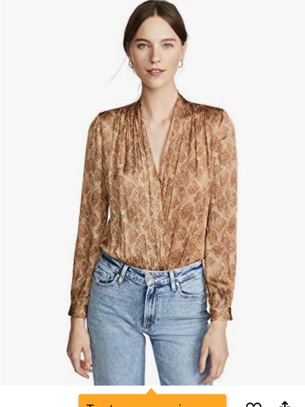 PAIGE Sevilla Bodysuit in Bronze Snake
